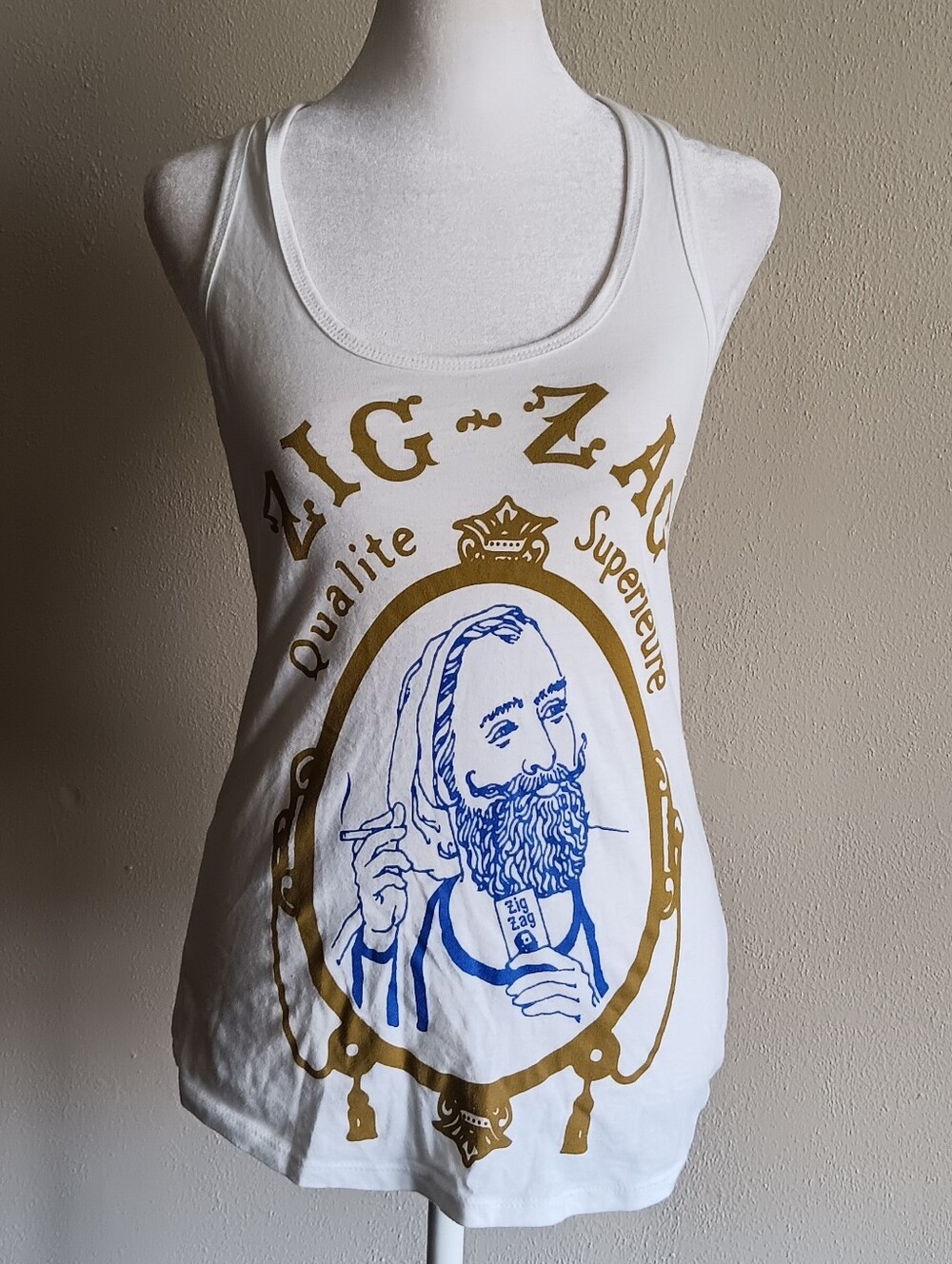 Zig Zag Original Rolling Papers Tank Top Womens XS, 420 Stoner Punk Grunge